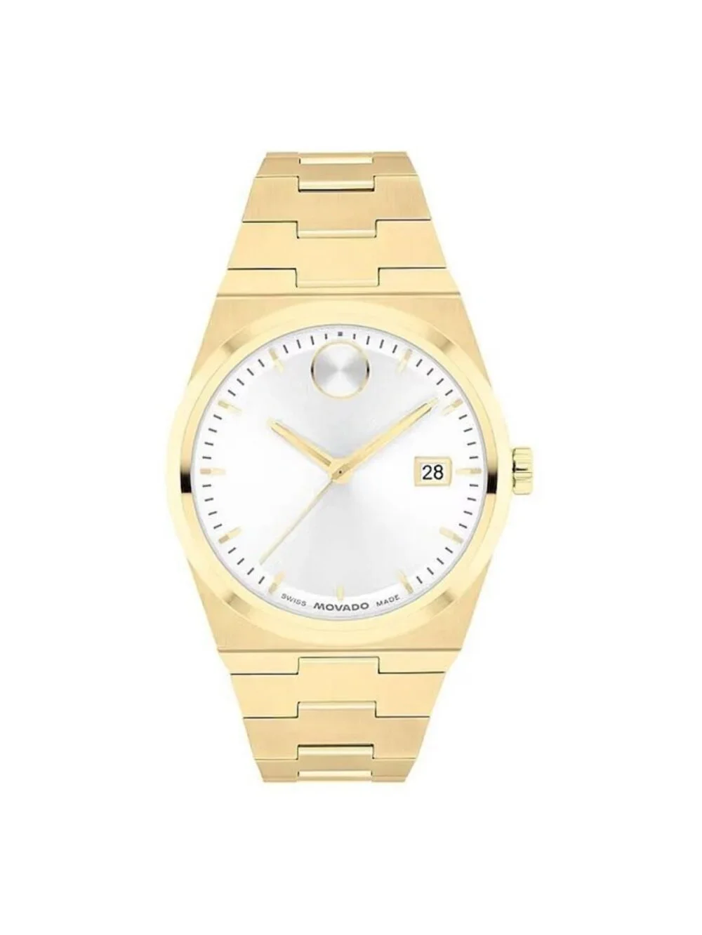 NWT Movado Bold Quest Quartz White Dial Ladies Watch